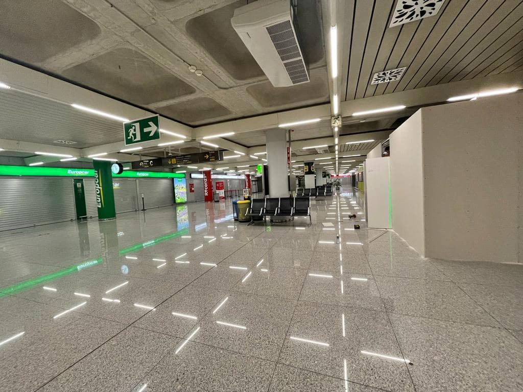 Pladur en el aeropuerto